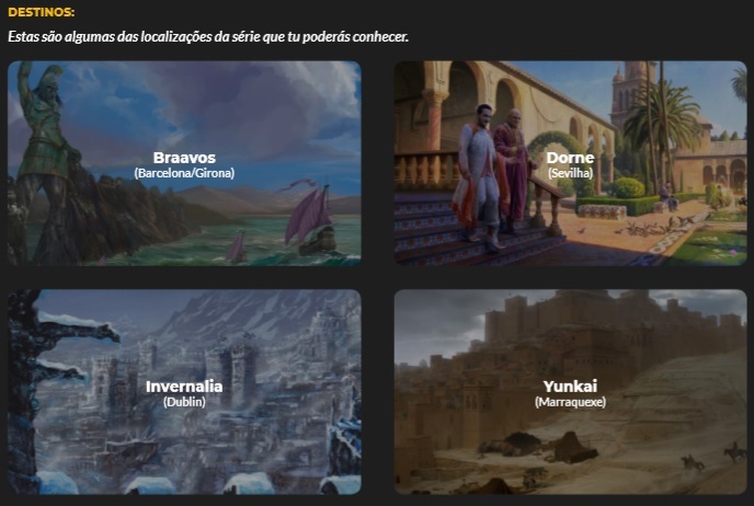 Destino surpresa Westeros