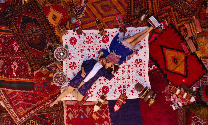 Coppia in viaggio in Cappadocia