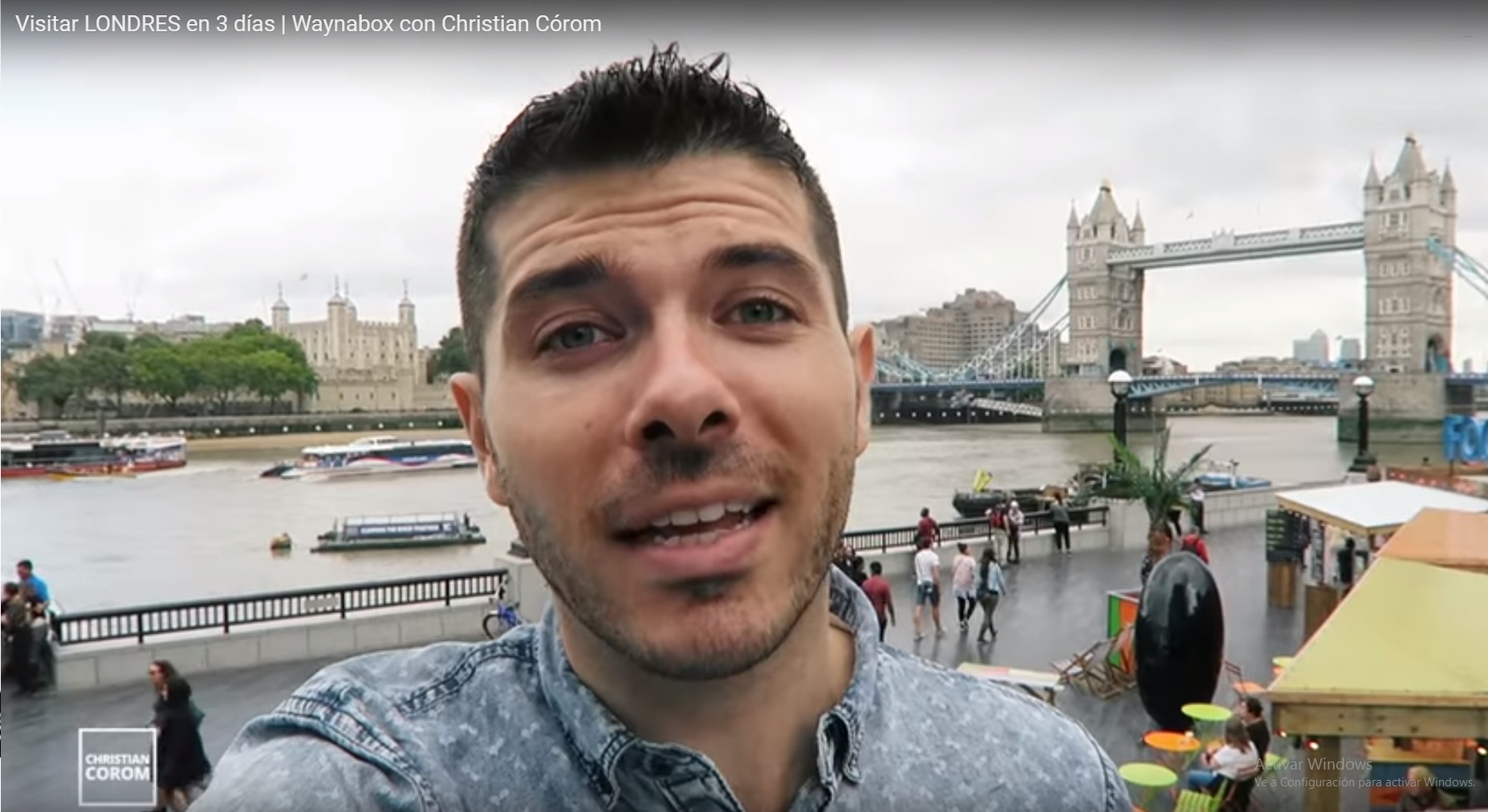El viaje Waynabox del youtuber de viajes Christian Córom en Londres